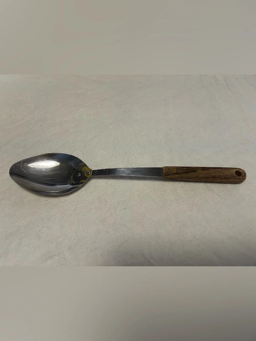 Robinson Vintage Serving Spoon with wood Handle 12